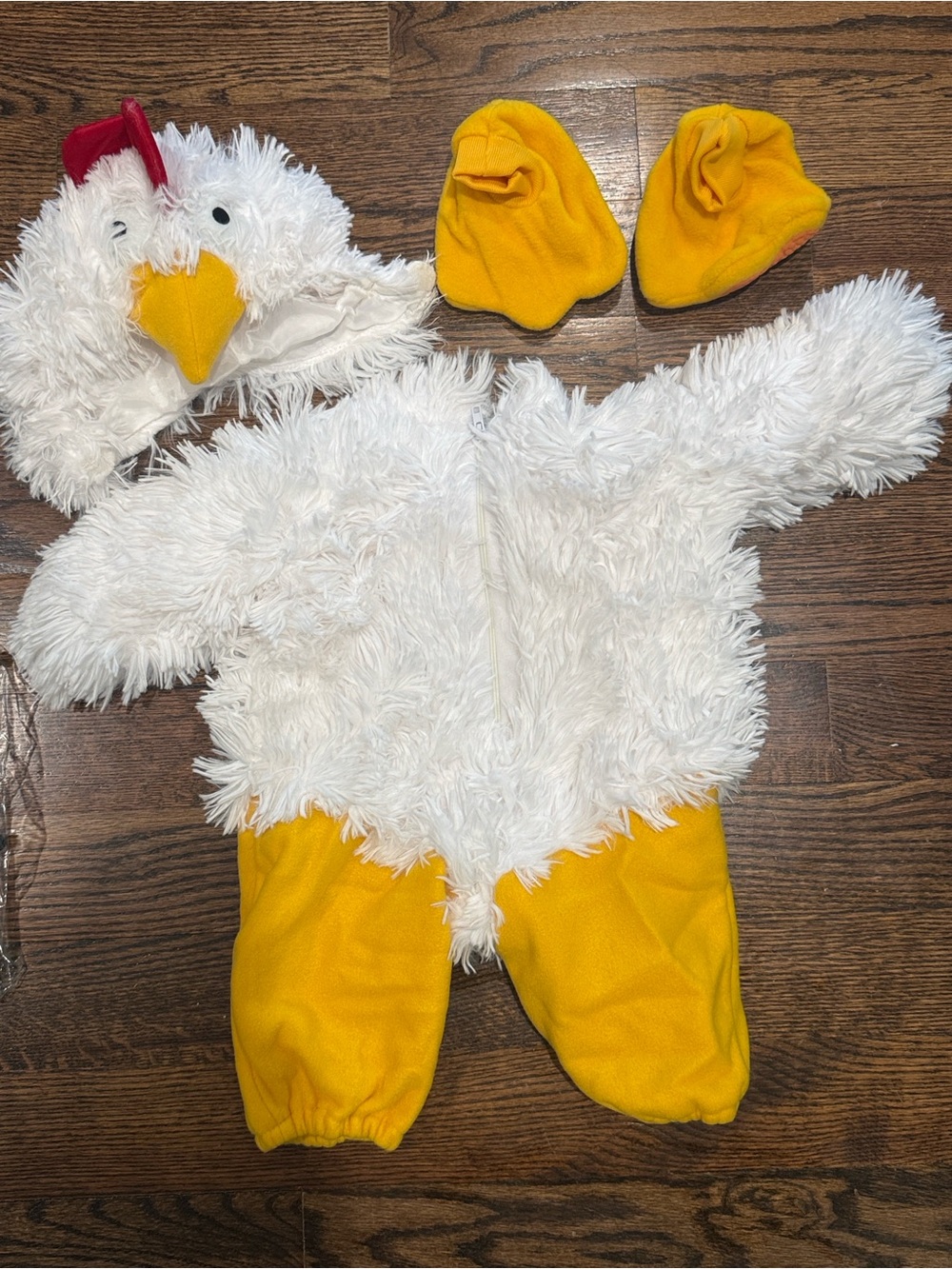Baby Infant xs 6-12M Plush Chicken Bird Costume with accessories
